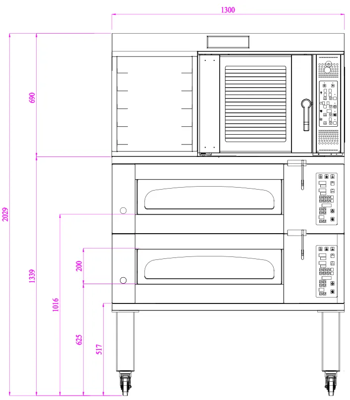 Печь комбинированная конвекционная Primary BDK-4E