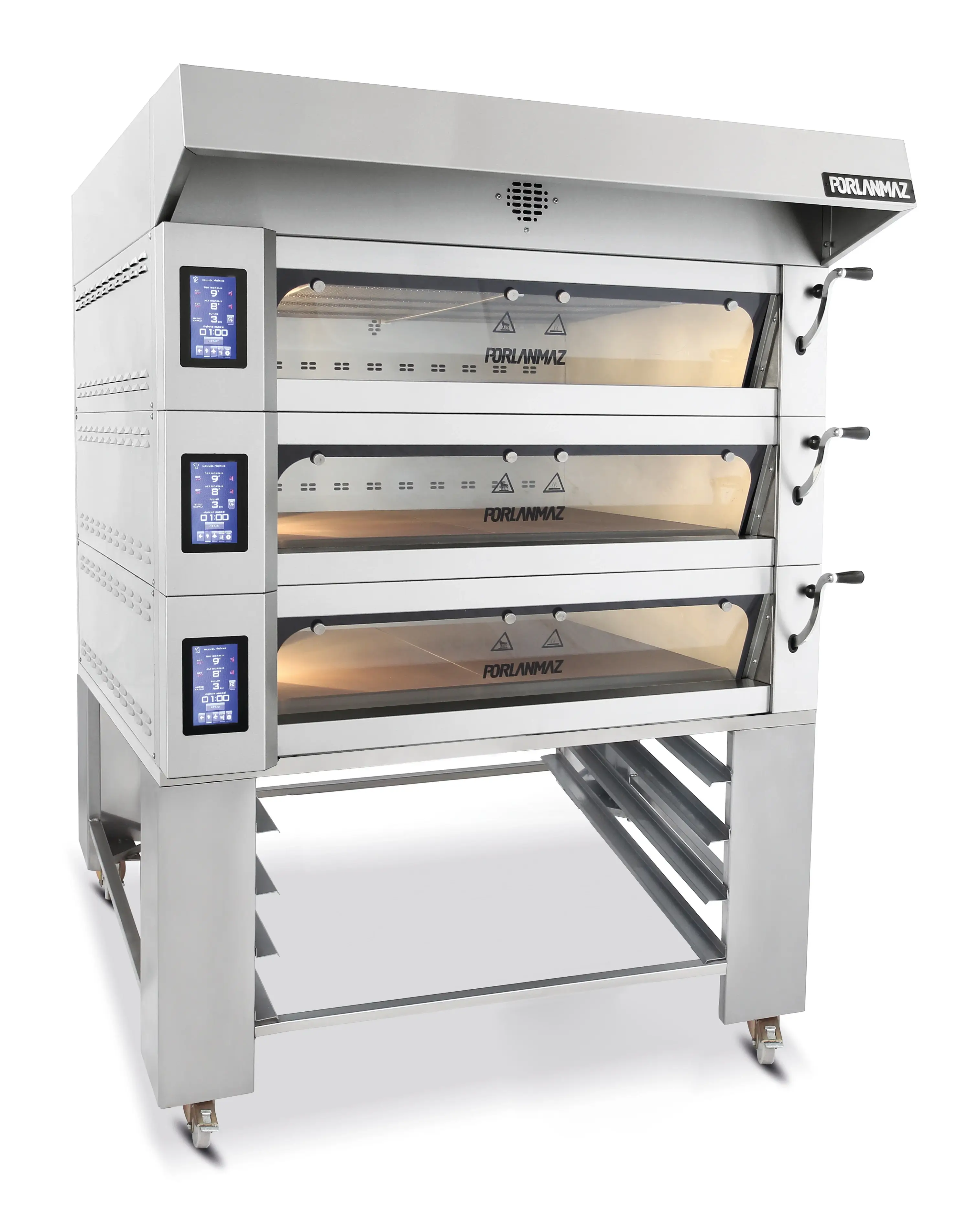 Подовая модульная печь 3-х ярусная Porlanmaz PMKF 12