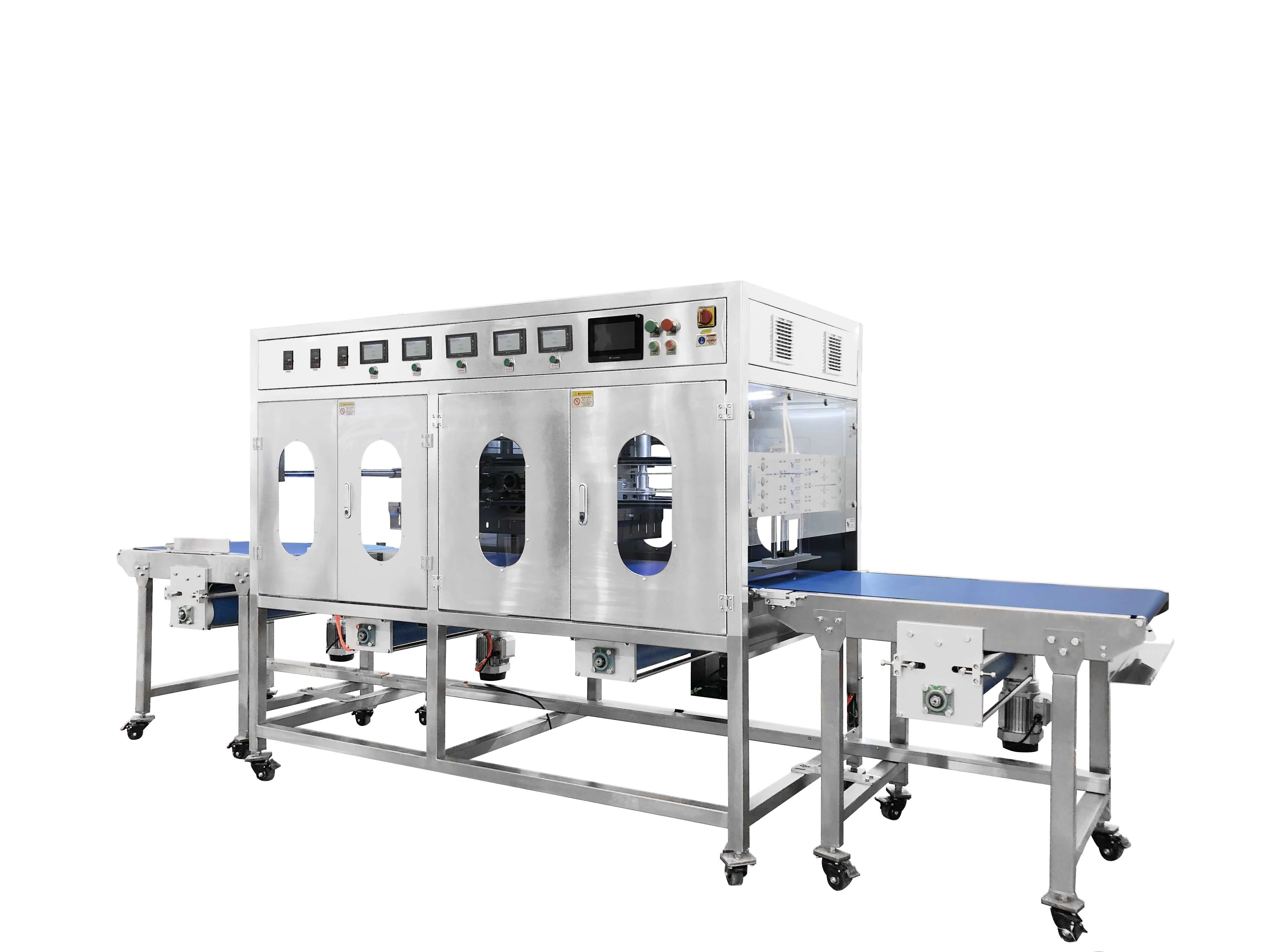 Поточная ультразвуковая машина для нарезки тортов и бисквита Ultrasonic GL-8000 Поточная ультразвуковая машина для нарезки тортов и бисквита Ultrasonic GL-8000