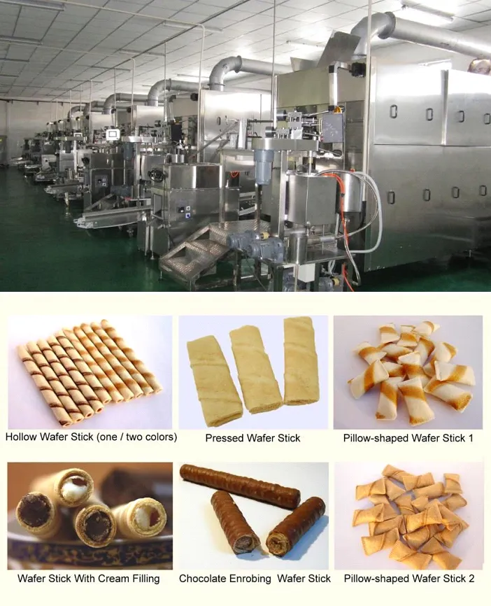 Линия производства вафельных трубочек с начинкой MARIANNA PJ-1200 Линия производства вафельных трубочек с начинкой MARIANNA PJ-1200